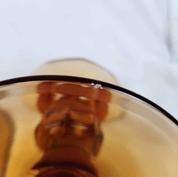 Vintage Cambridge Glass #627 Candleholders Candle Sticks, Amber Cleo - Picture 9 of 9